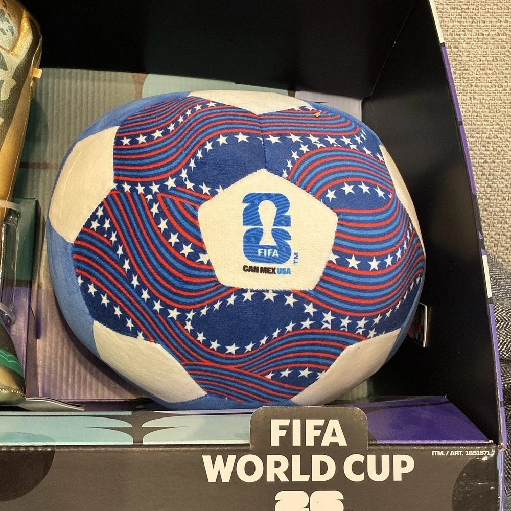 FIFA World Cup 26 USA Plush 3 Pack Set Eagle‎ Trophy Soccer Ball Jazwares New